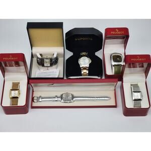 Lots Peugeot, Gossip, Dufonte Women Quartz Analog Watch - NOS